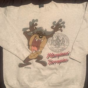 Vintagepaxks Exclusive U of M (Maryland) “Taz” Sweater. Vintage.